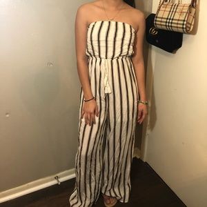 Fashion Nova Striped jumpsuit!